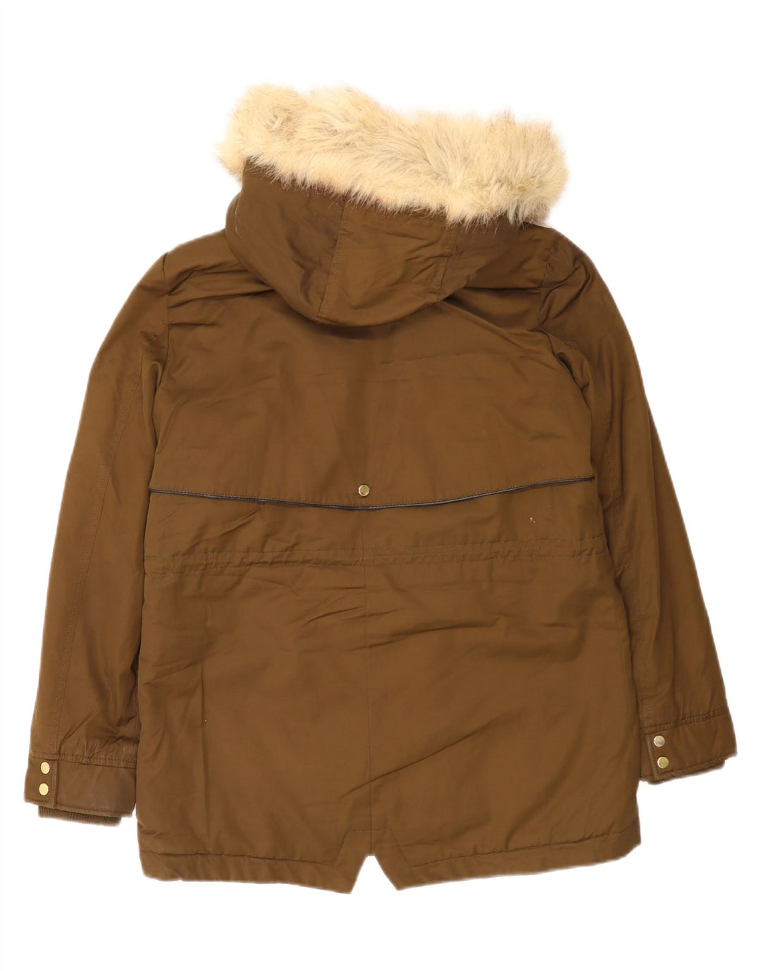 Kurtka damska Zara Trafaluc Oversize Sherpa Parka UK 10 Small Brown