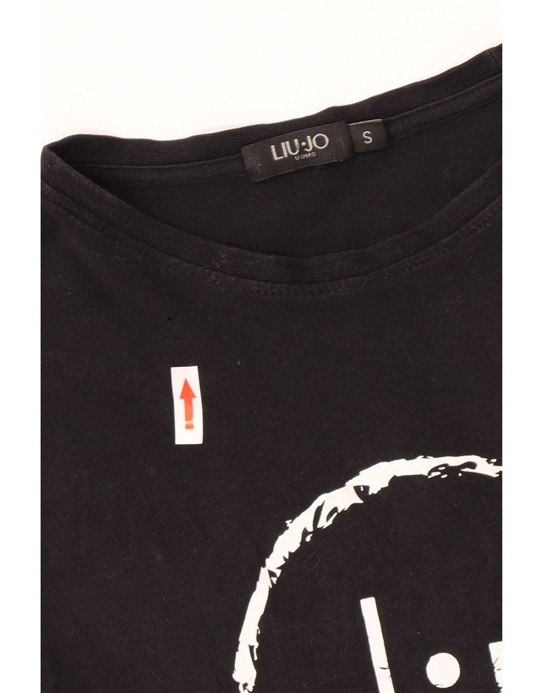 Męski T-shirt z grafiką Liu Jo, mały, czarny, bawełniany