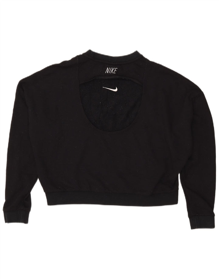 Damska bluza dresowa Nike Crop Oversize UK 18 XL, czarna, poliester