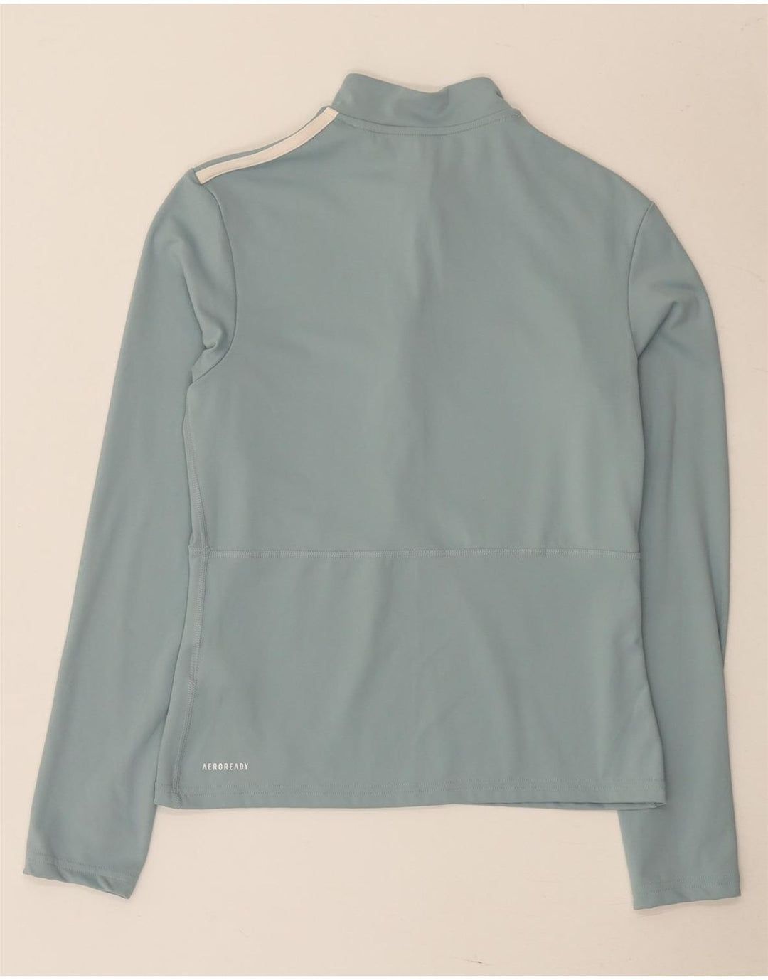 Adidas Damski Aeroready Zip Neck Sweter Dresowy Top UK 16/18 Duży Niebieski