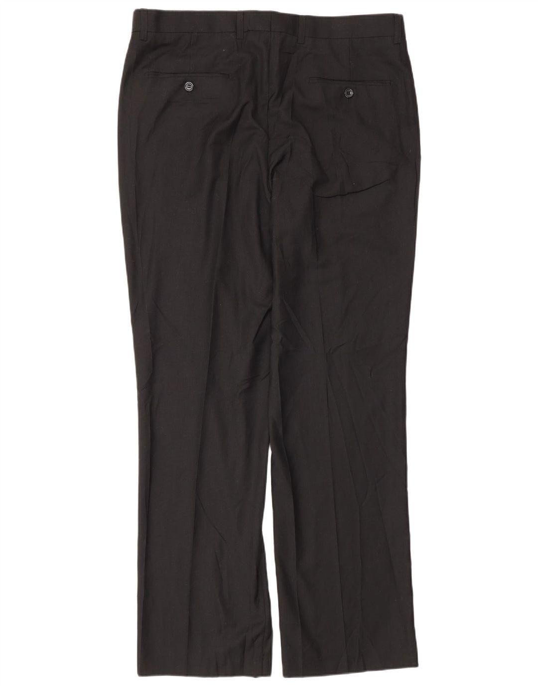 Męskie proste spodnie garniturowe Pierre Cardin W36 L32 Czarny poliester