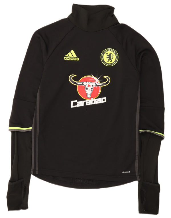 Adidas Męskie Chelsea FC Graphic Top z długim rękawem XS Czarny poliester