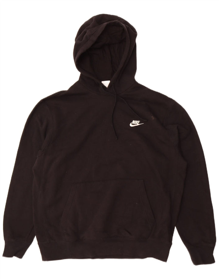 Męski sweter z kapturem Nike, duży, czarny, bawełniany
