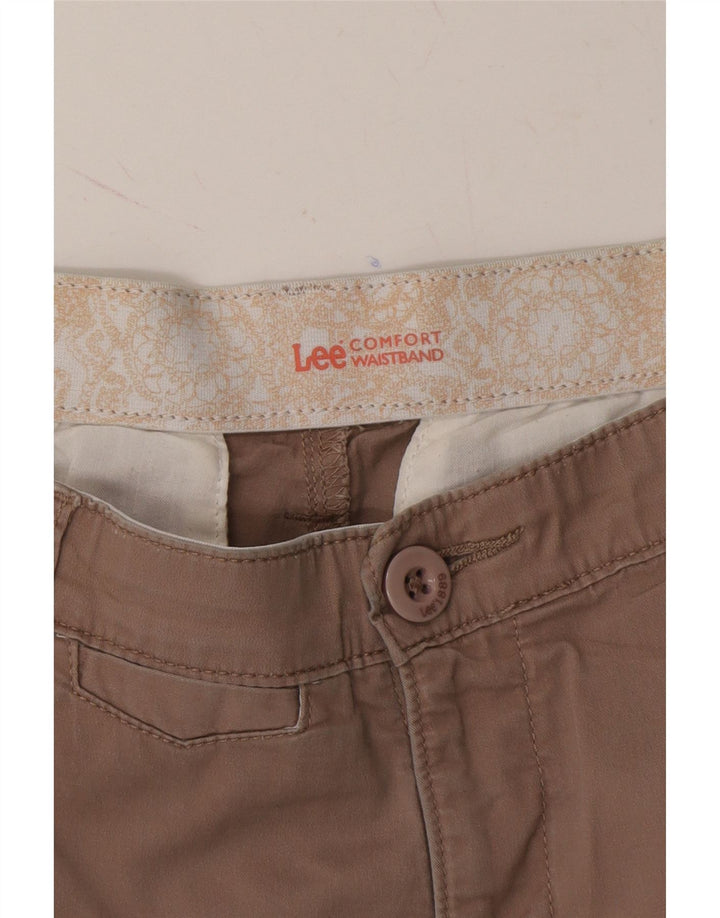 LEE Womens Straight Capri Trousers W29 L23 Brown Vintage Lee and Second-Hand Lee from Messina Hembry 