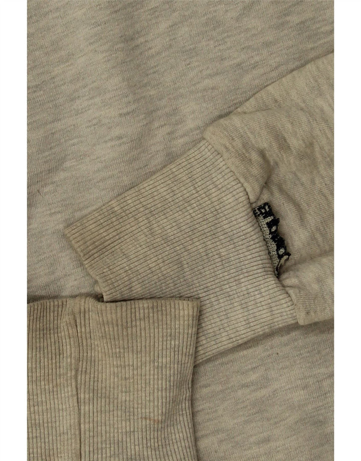 Męski sweter z kapturem Superdry z grafiką, średnioszary, bawełniany