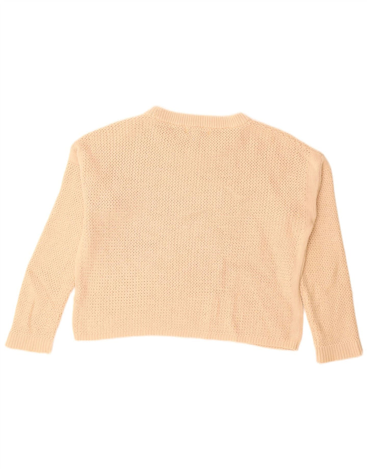 Sweter damski Marks & Spencer z okrągłym dekoltem, UK 14, średni beż