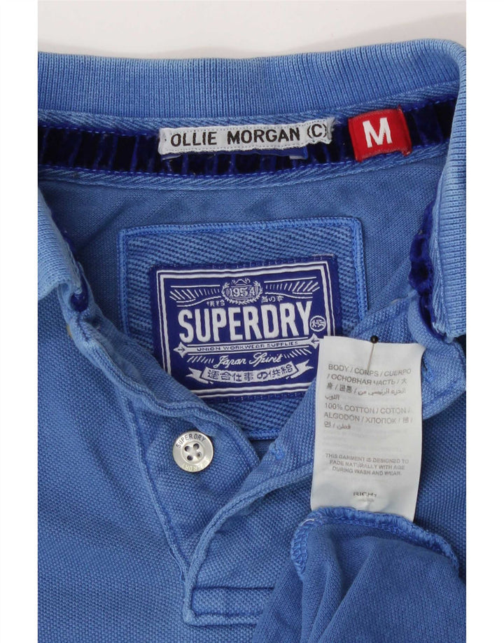Męska koszulka polo Superdry w kolorze średnioniebieskim