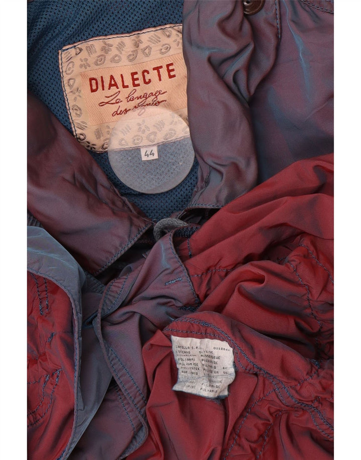 Vintage damska kurtka oversize IT 44, średni niebieski poliamid