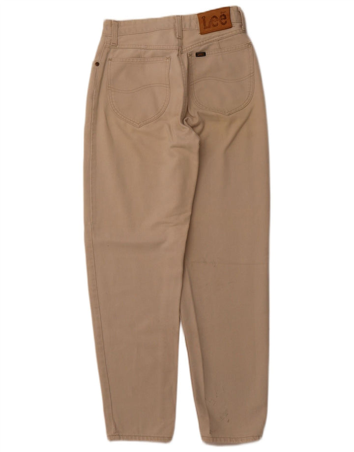 Damskie jeansy z wysokim stanem LEE W26 L28 w kolorze beżowym