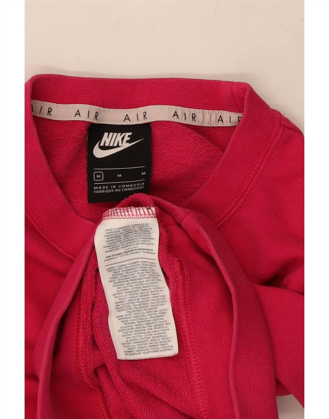 Damska bluza Nike Crop Graphic Jumper UK 14 Średnioróżowa bawełna