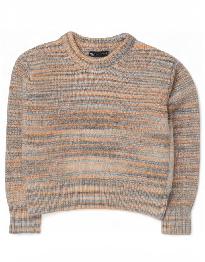 Marks & Spencer Damski sweter z dekoltem w łódkę, UK 14, średni, wielokolorowy