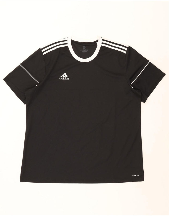 Adidas Męski T-shirt Aeroready Top 2XL Czarny Poliester