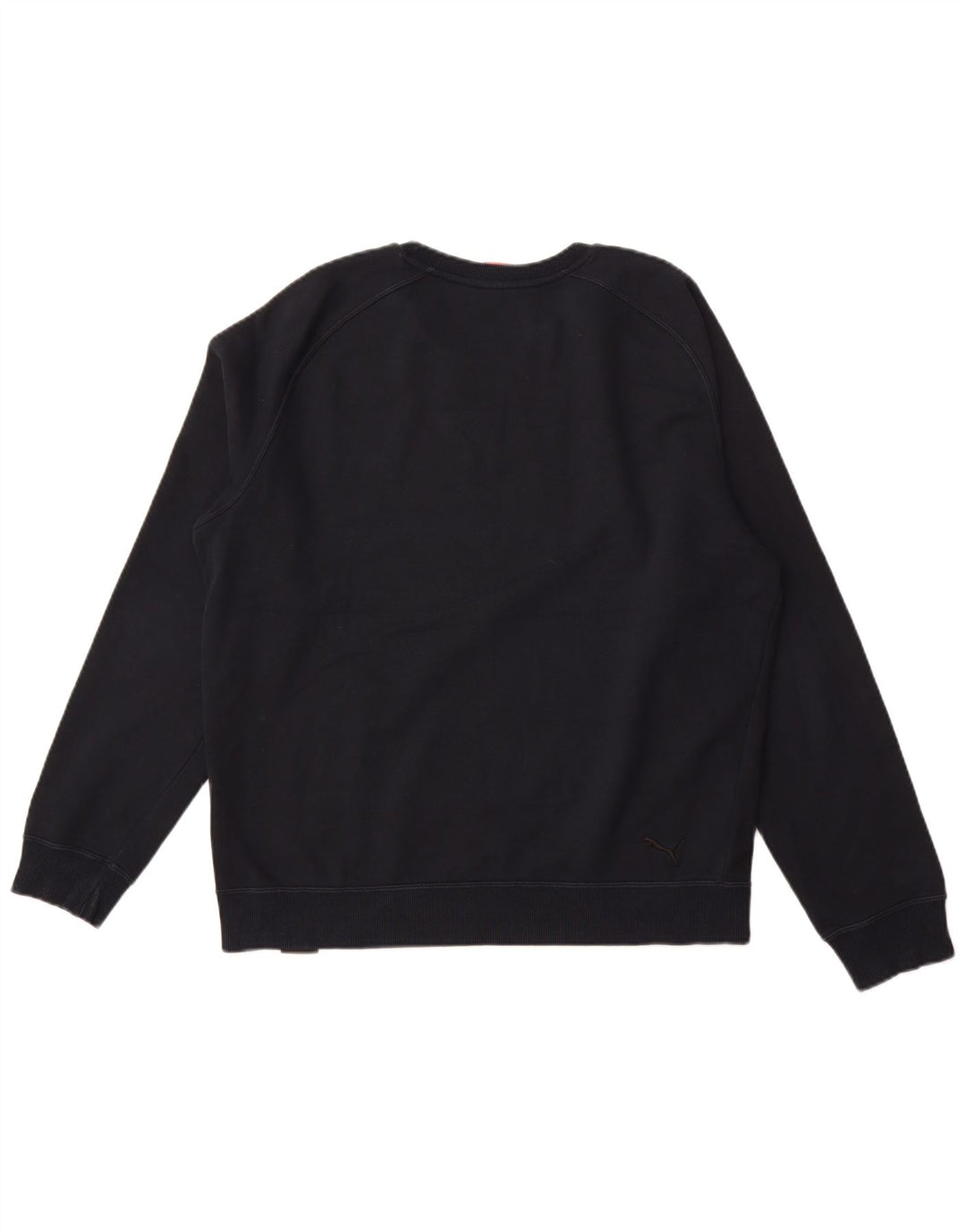 Męski sweter z grafiką PUMA, duży, granatowy, bawełniany