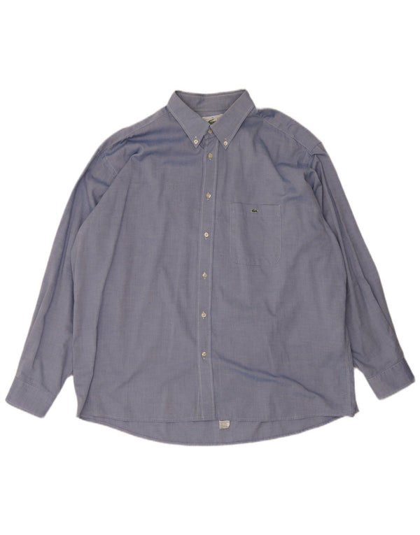 Koszula męska Lacoste rozmiar 45 XL, niebieska, bawełniana