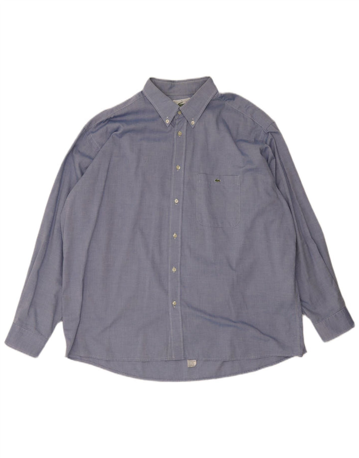 Koszula męska Lacoste rozmiar 45 XL, niebieska, bawełniana