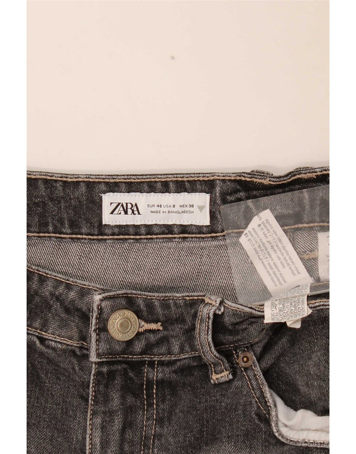 Męskie proste dżinsy Zara EU 40 Medium W30 L32 Szara bawełna