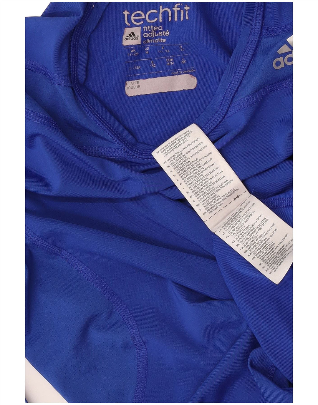 Chłopięca koszulka Adidas Climalite z długim rękawem 11-12 lat, niebieska, poliestrowa