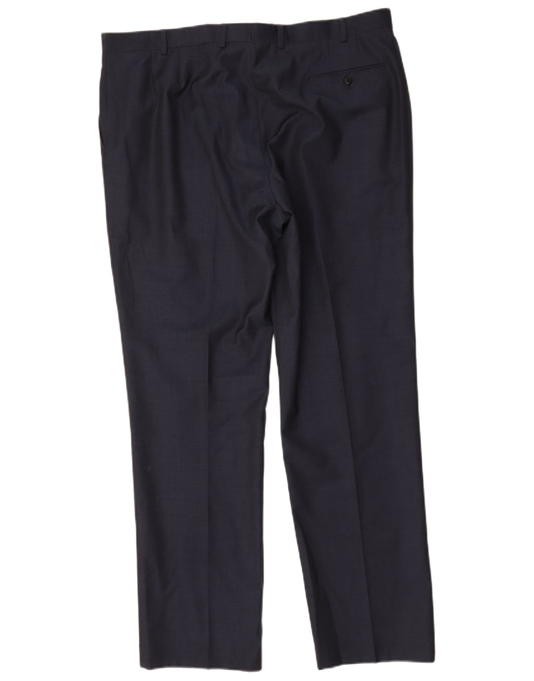 Męskie spodnie garniturowe Marks & Spencer Autograph Straight W40 L33 Granatowe