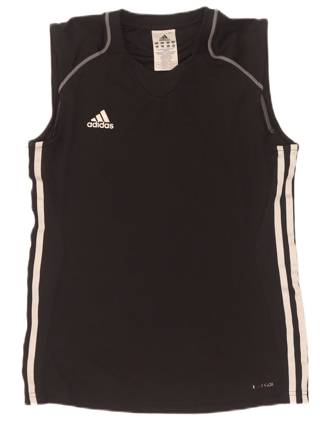 Damska kamizelka Adidas Climacool Top UK 14 Średni Czarny Poliester