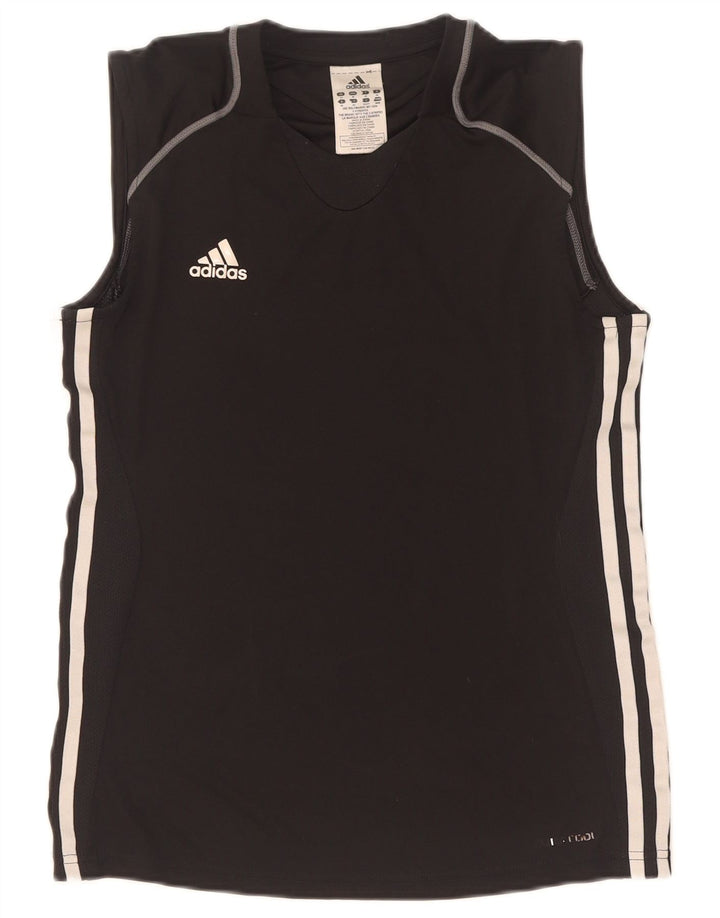 Damska kamizelka Adidas Climacool Top UK 14 Średni Czarny Poliester