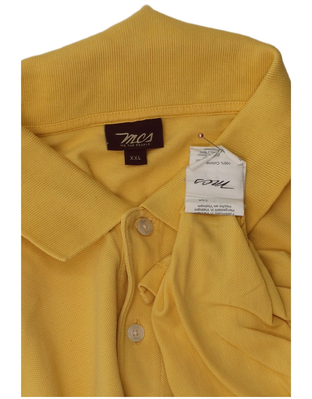 Męska koszulka polo Marlboro Classics 2XL, żółta, bawełniana