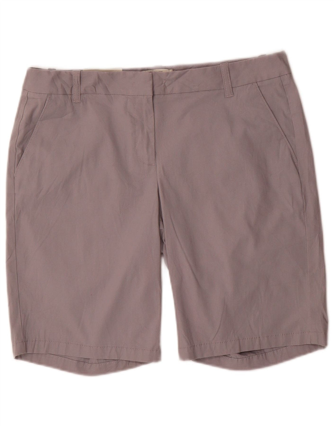 Damskie bermudy J. CREW City Fit US 8 Medium W32, szara bawełna