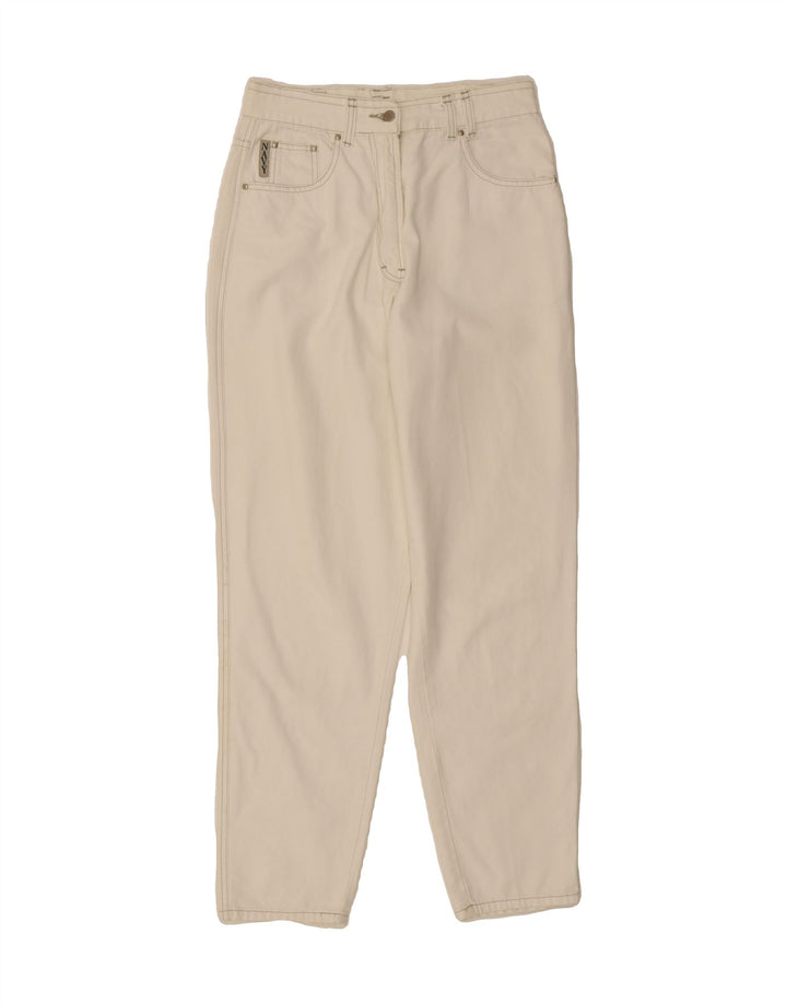 GENERAL STORE Womens Tapered Jeans IT 42 Medium W30 L31 Off White Cotton Vintage General Store and Second-Hand General Store from Messina Hembry 