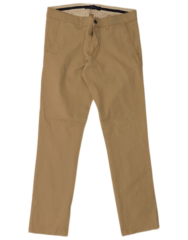 Męskie spodnie chino Zara EU 40 Medium W34 L32 Beżowe
