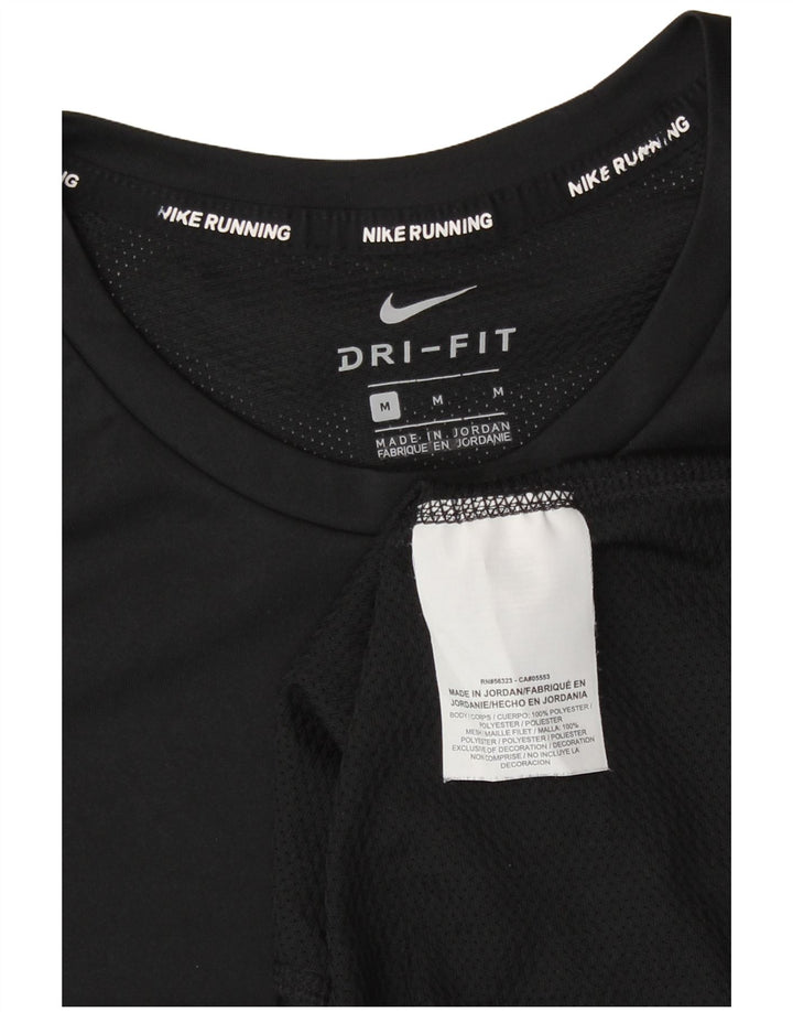 Męska koszulka Nike Dri Fit Top, średni czarny poliester