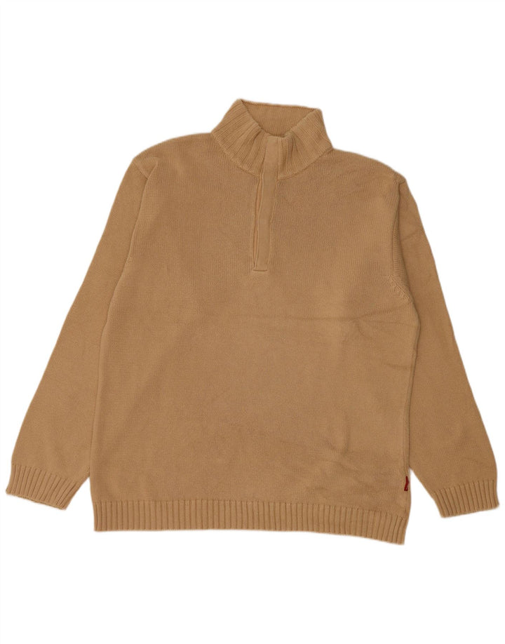 Męski sweter zapinany na guziki Diadora XL, beżowa bawełna
