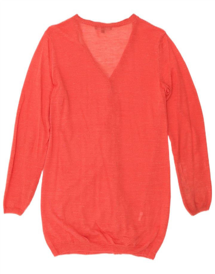 Damski sweter rozpinany LAURA ASHLEY, UK 12, średni czerwony