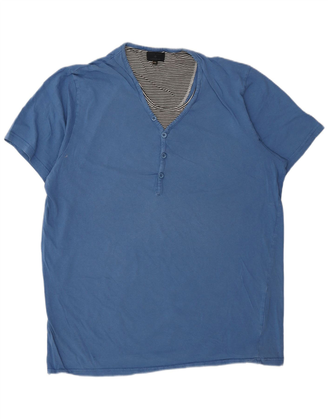 T-shirt męski Jack & Jones, top 2XL, niebieska bawełna