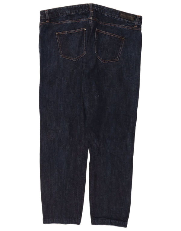 Marks & Spencer Damskie Zwężane Dżinsy UK 18 XL W38 L28 Granatowe Bawełniane
