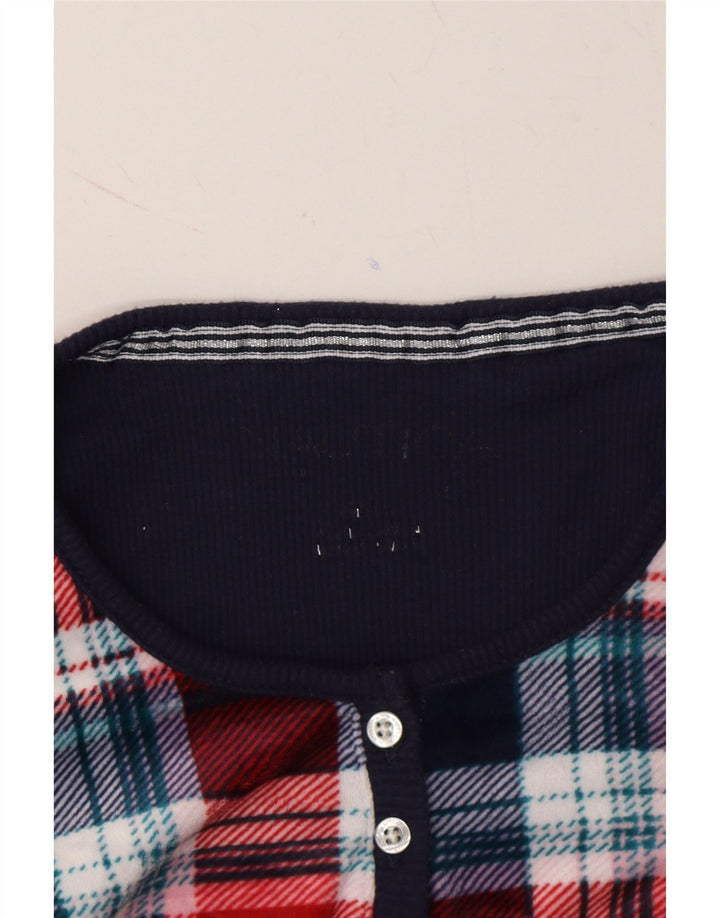 NAUTICA Womens Top Long Sleeve UK 14 Medium Red Check Polyester Vintage Nautica and Second-Hand Nautica from Messina Hembry 