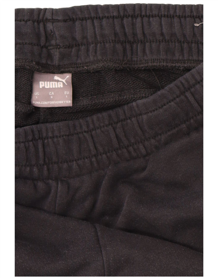 Męskie spodnie dresowe Puma Graphic Crop, duże, czarne