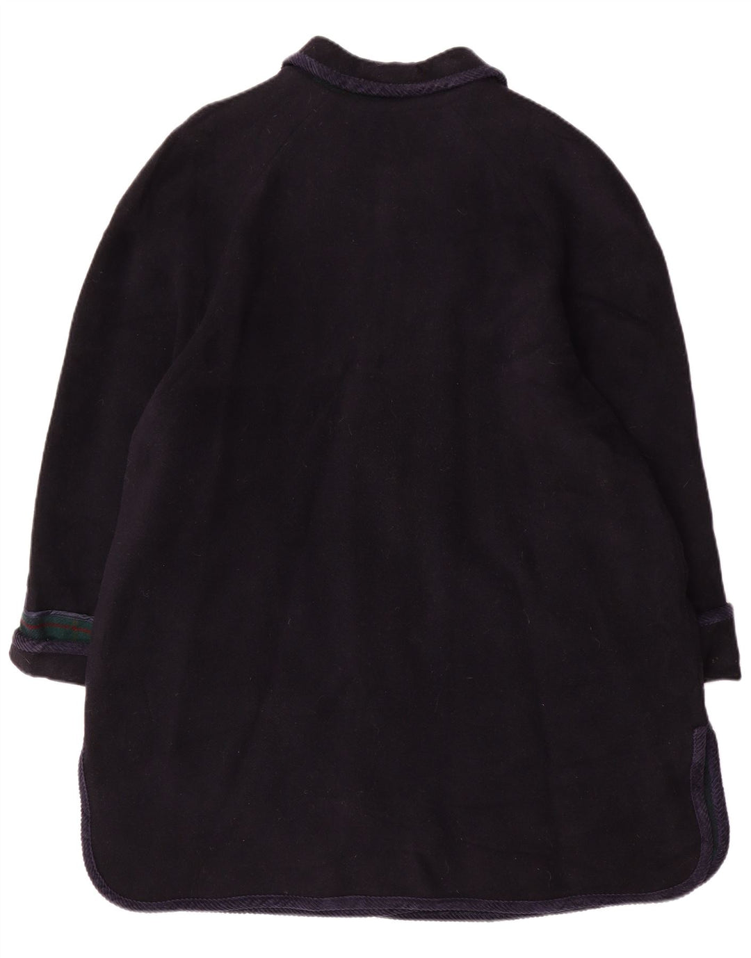 Płaszcz damski w stylu vintage UK 20 2XL Granatowa wełna