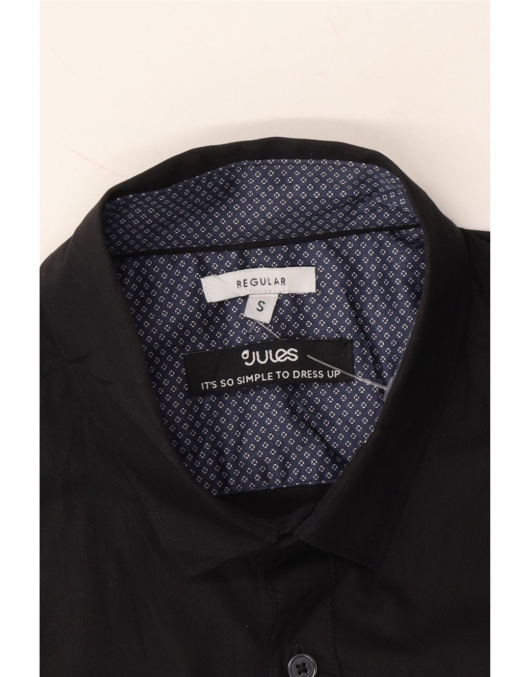 JOULES Mens Regular Shirt Small Black Cotton Vintage Joules and Second-Hand Joules from Messina Hembry 