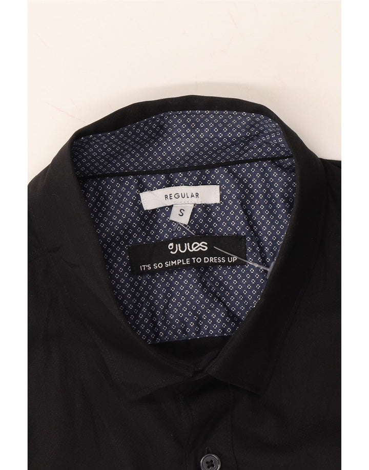 JOULES Mens Regular Shirt Small Black Cotton Vintage Joules and Second-Hand Joules from Messina Hembry 