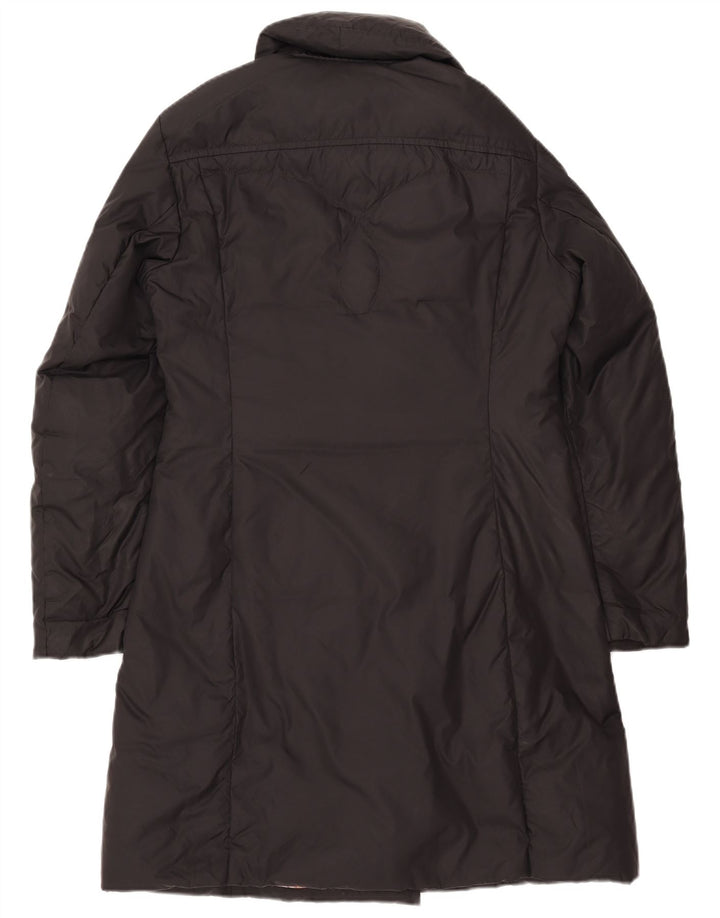 Dwurzędowy ocieplany płaszcz damski Calvin Klein Jeans UK 14, średni czarny