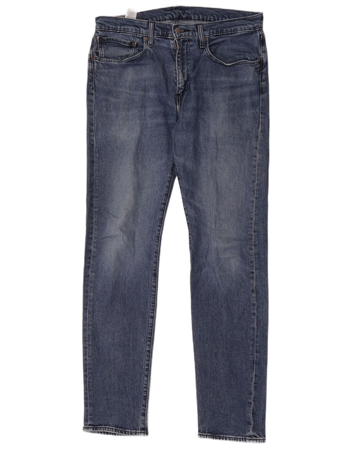 Męskie jeansy Levi's 502 zwężane W34 L36 niebieska bawełna