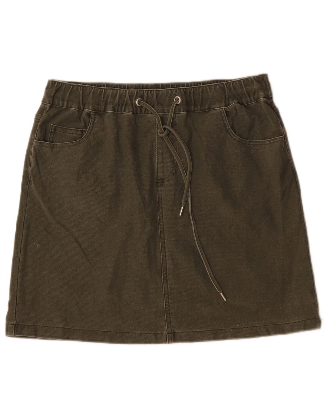 Damska spódniczka mini French Connection W30, średnia bawełna khaki