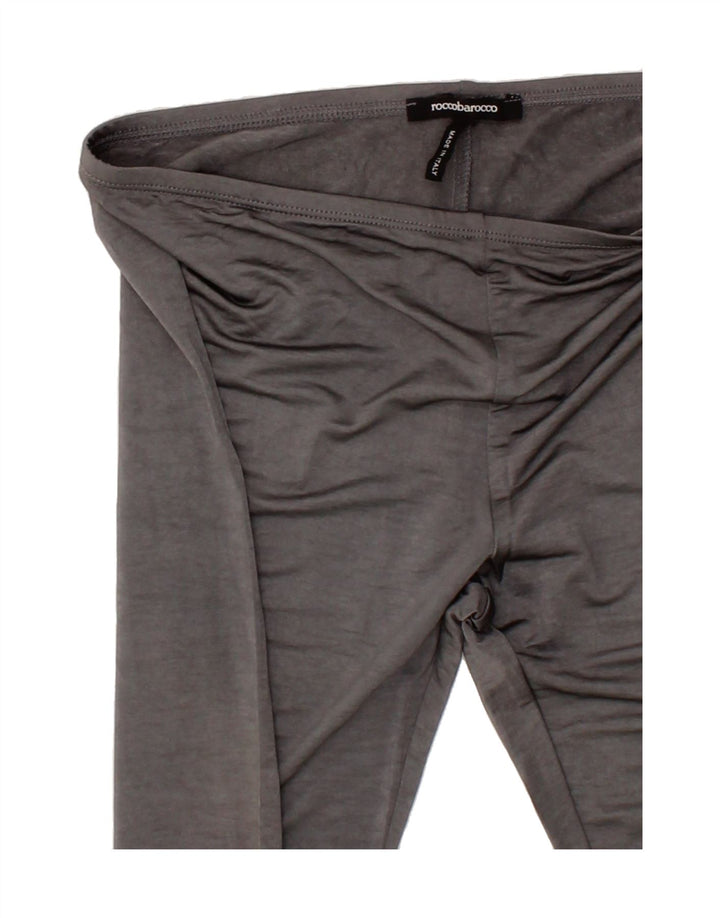 ROCCOBAROCCO Womens Leggings UK 14 Medium  Grey Vintage Roccobarocco and Second-Hand Roccobarocco from Messina Hembry 