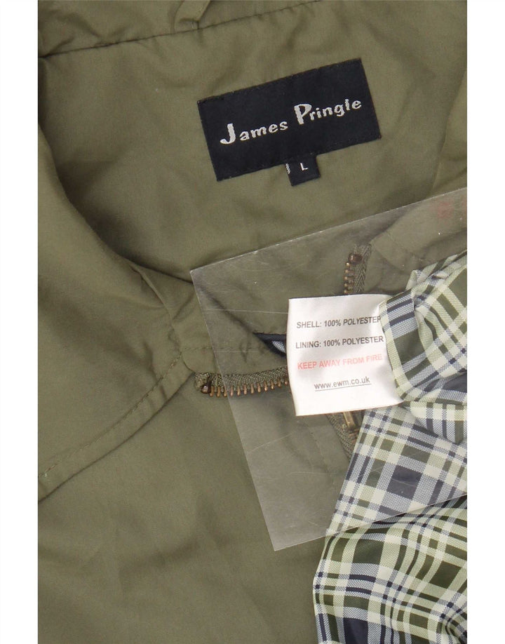 James Pringle Męska kurtka bomber UK 40 Large Khaki Polyester