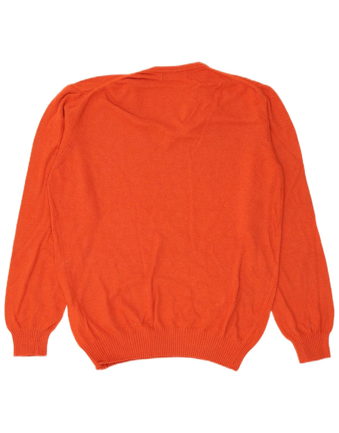 Męski sweter Zara z dekoltem w kształcie litery V, XL, pomarańczowa wiskoza