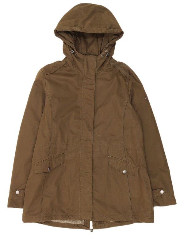 Damska kurtka parka z kapturem Brugi UK 18 XL, bawełna khaki