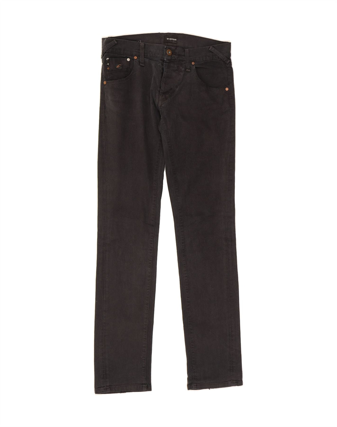 ENERGIE Womens Slim Jeans W32 L36 Black Cotton Vintage Energie and Second-Hand Energie from Messina Hembry 