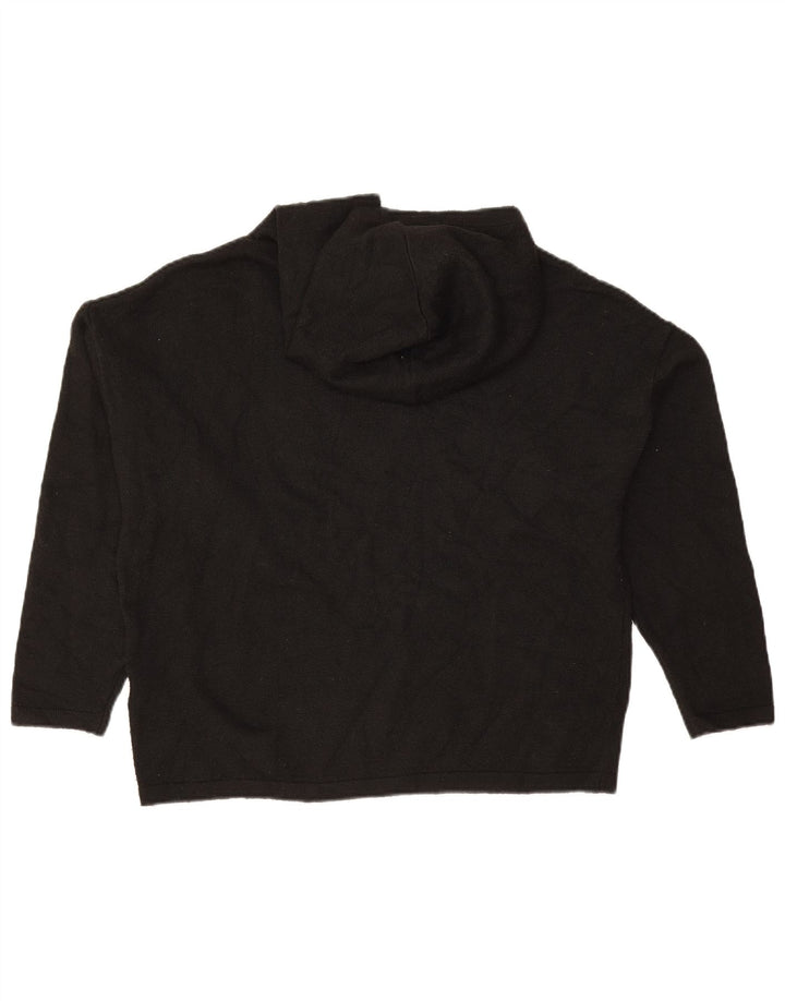 Damski sweter z kapturem JACK WILLS UK 8, mały, czarny poliester