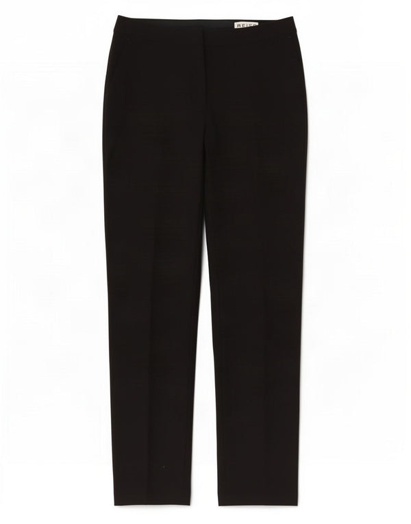 Proste spodnie damskie Reiss UK 8 Small W28 L27 Czarna wełna