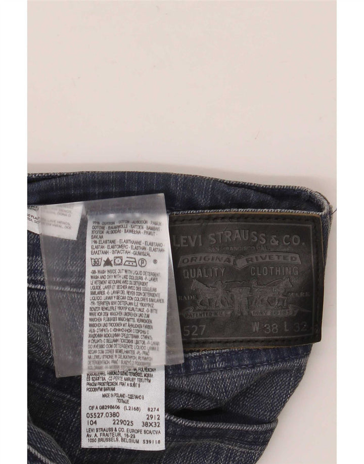 Męskie jeansy Levi's 527 Bootcut W38 L32 Niebieska bawełna