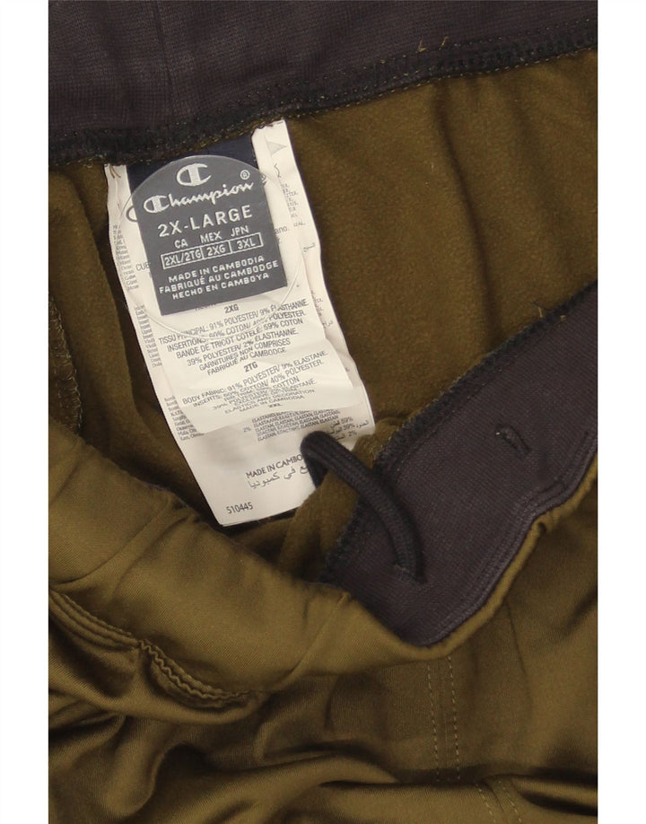 Męskie spodnie dresowe Champion, joggery, 2XL, khaki, poliester